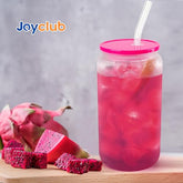 4 Pack Acrylic Lids for 16 oz Glass Cup( Multi Dark )
